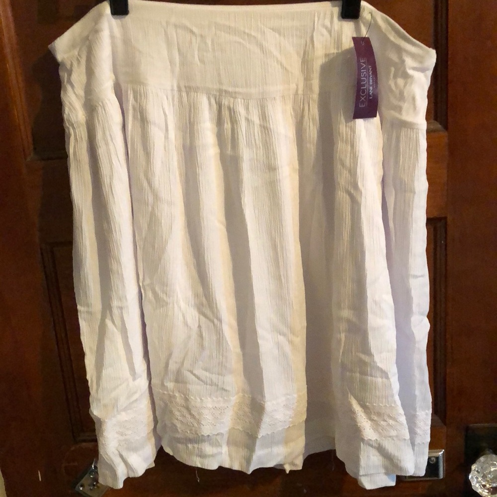 White Summer Skirt - NWT - Lane Bryant